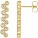 Bezel-Set Bar Earrings