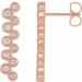 Bezel-Set Bar Earrings