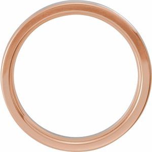 Grooved Comfort-Fit Half Round Band