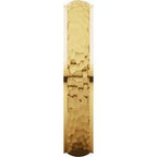 Stepped-Edge Comfort-Fit Half Round Band with Hammer Finish