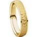 Stepped-Edge Comfort-Fit Half Round Band with Hammer Finish