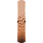 Stepped-Edge Comfort-Fit Half Round Band with Hammer Finish