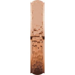 Stepped-Edge Comfort-Fit Half Round Band with Hammer Finish