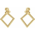 Beaded Geometric Earrings