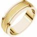 Milgrain Edge Comfort-Fit Flat Band with Satin Finish