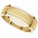 Milgrain Edge Comfort-Fit Flat Band with Satin Finish