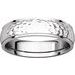 Stepped-Edge Comfort-Fit Half Round Band with Hammer Finish