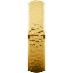Stepped-Edge Comfort-Fit Half Round Band with Hammer Finish