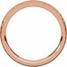 Stepped-Edge Comfort-Fit Half Round Band with Hammer Finish