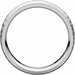 Stepped-Edge Comfort-Fit Half Round Band with Hammer Finish