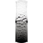 Stepped-Edge Comfort-Fit Half Round Band with Hammer Finish