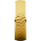 Stepped-Edge Comfort-Fit Half Round Band with Hammer Finish