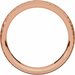 Stepped-Edge Comfort-Fit Half Round Band with Hammer Finish