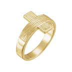 Rugged Cross Chastity Ring