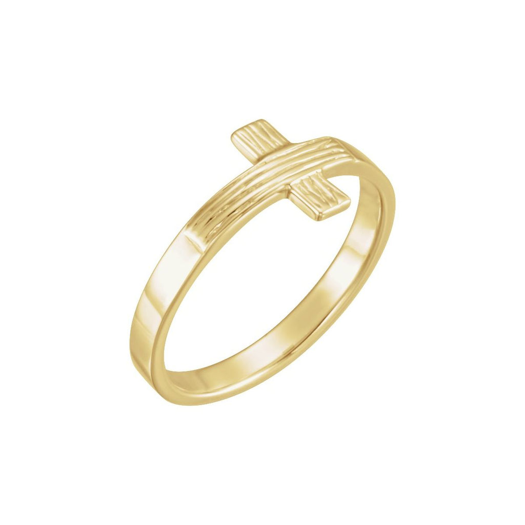 Rugged Cross Chastity Ring