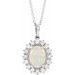 Halo-Style Necklace or Pendant
