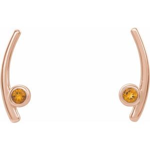 Bezel-Set Ear Climbers