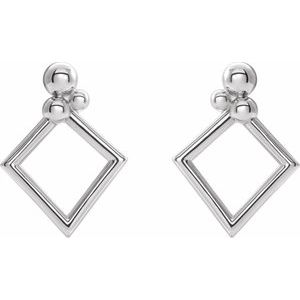 Beaded Geometric Earrings