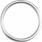 Grooved Comfort-Fit Half Round Band