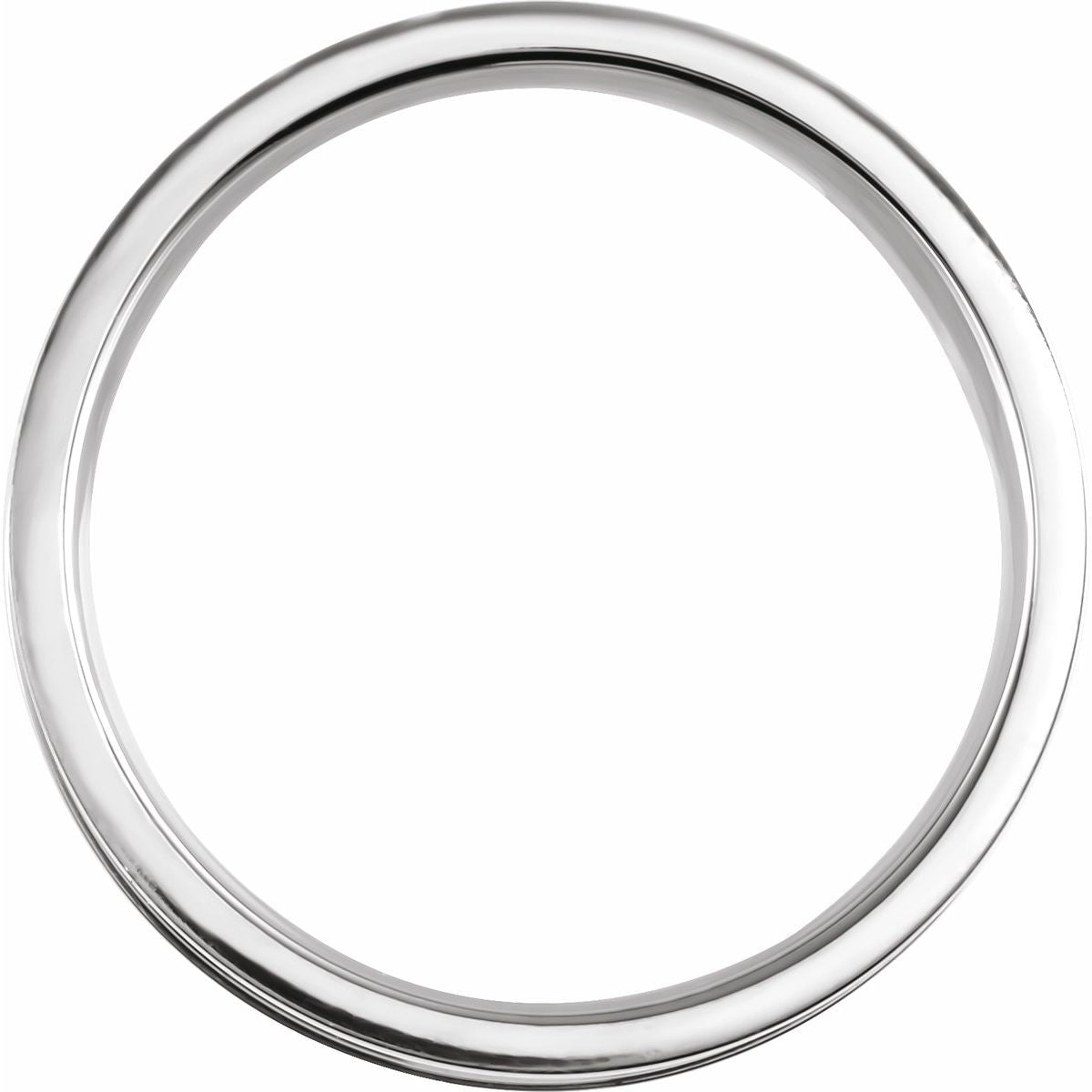 Grooved Comfort-Fit Half Round Band
