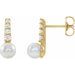 Pearl Bar Earrings