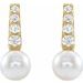 Pearl Bar Earrings