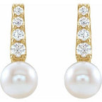 Pearl Bar Earrings
