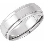 Inlay Comfort-Fit Flat Band