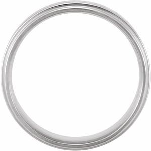 Inlay Comfort-Fit Flat Band