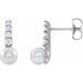 Pearl Bar Earrings