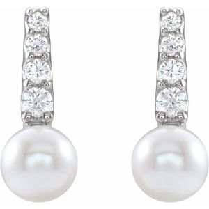Pearl Bar Earrings