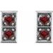 Two-Stone Earrings