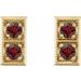 Two-Stone Earrings