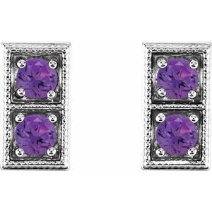 Two-Stone Earrings