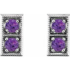 Two-Stone Earrings