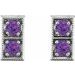 Two-Stone Earrings