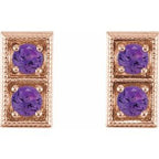 Two-Stone Earrings