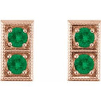 Two-Stone Earrings