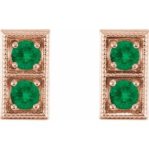 Two-Stone Earrings