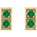 Two-Stone Earrings