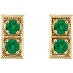 Two-Stone Earrings