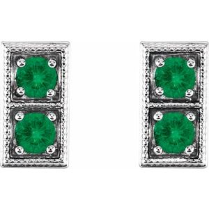 Two-Stone Earrings