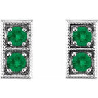 Two-Stone Earrings