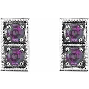 Two-Stone Earrings