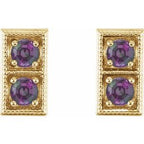 Two-Stone Earrings