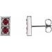 Two-Stone Earrings