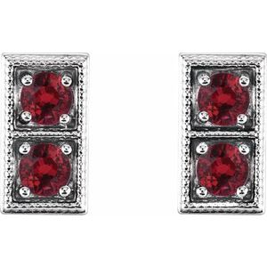 Two-Stone Earrings