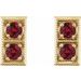 Two-Stone Earrings