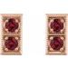 Two-Stone Earrings