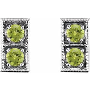 Two-Stone Earrings